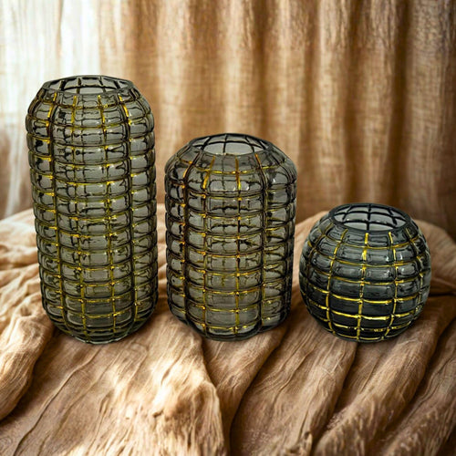 طقم فازات زجاج – 3 قطع