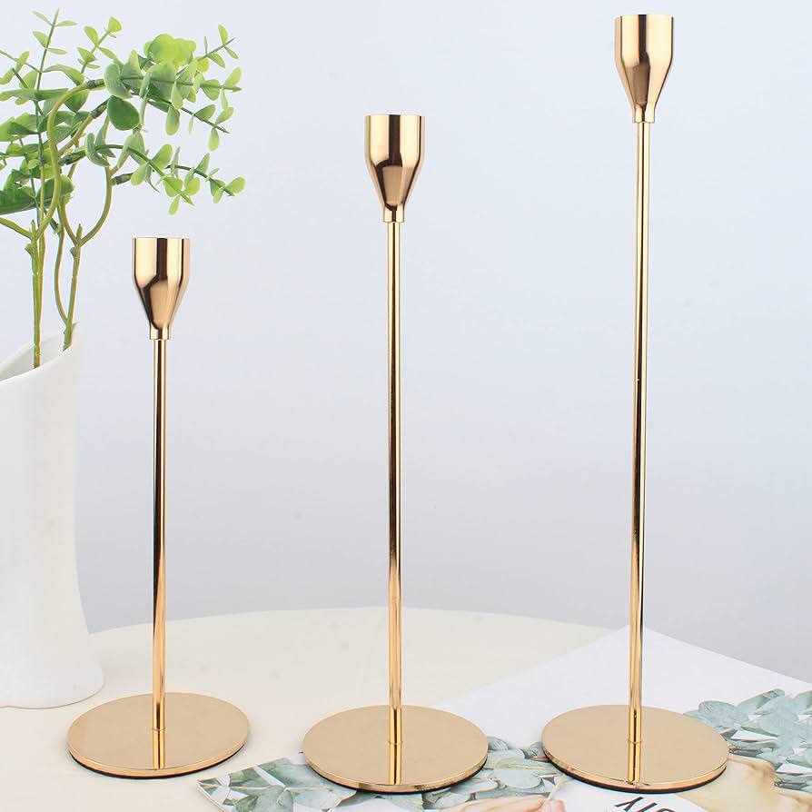 طقم شمعدان ثلاثي – 3 قطع