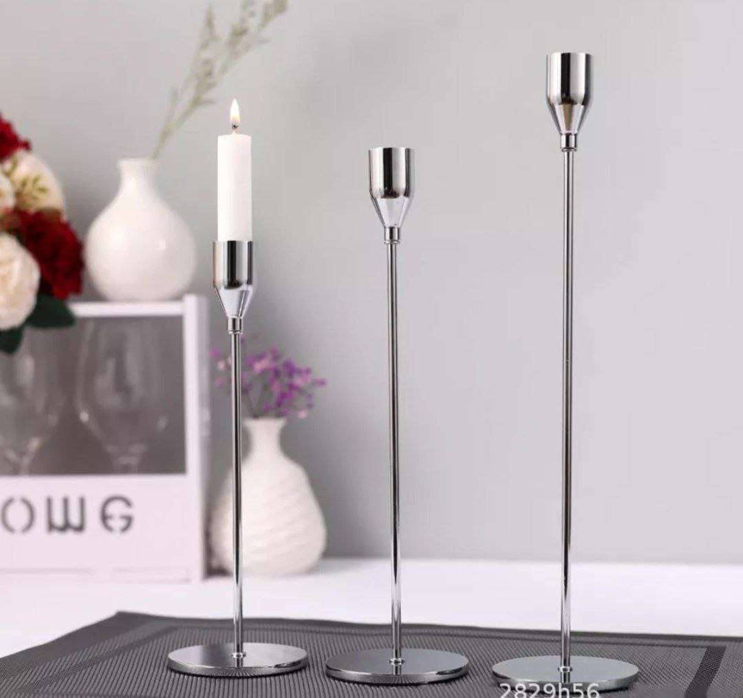 طقم شمعدان ثلاثي – 3 قطع