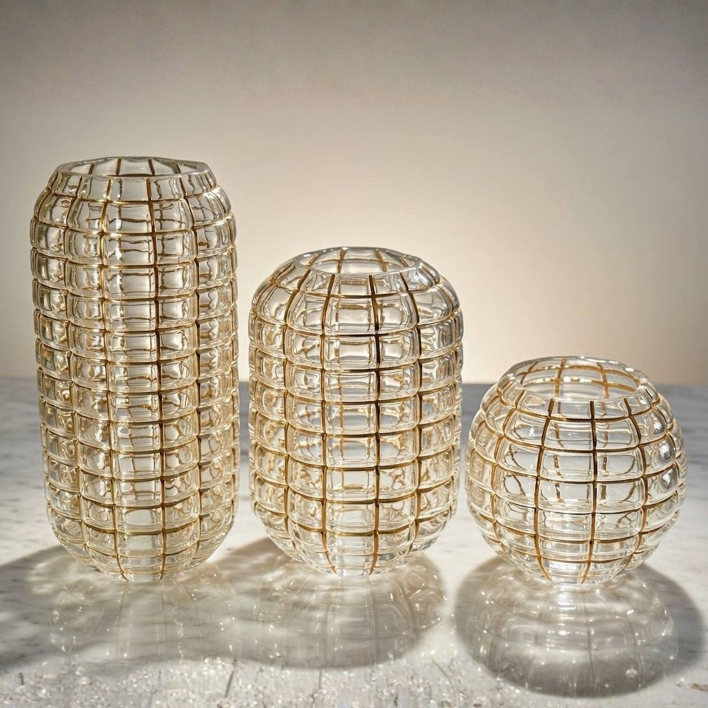 طقم فازات زجاج – 3 قطع